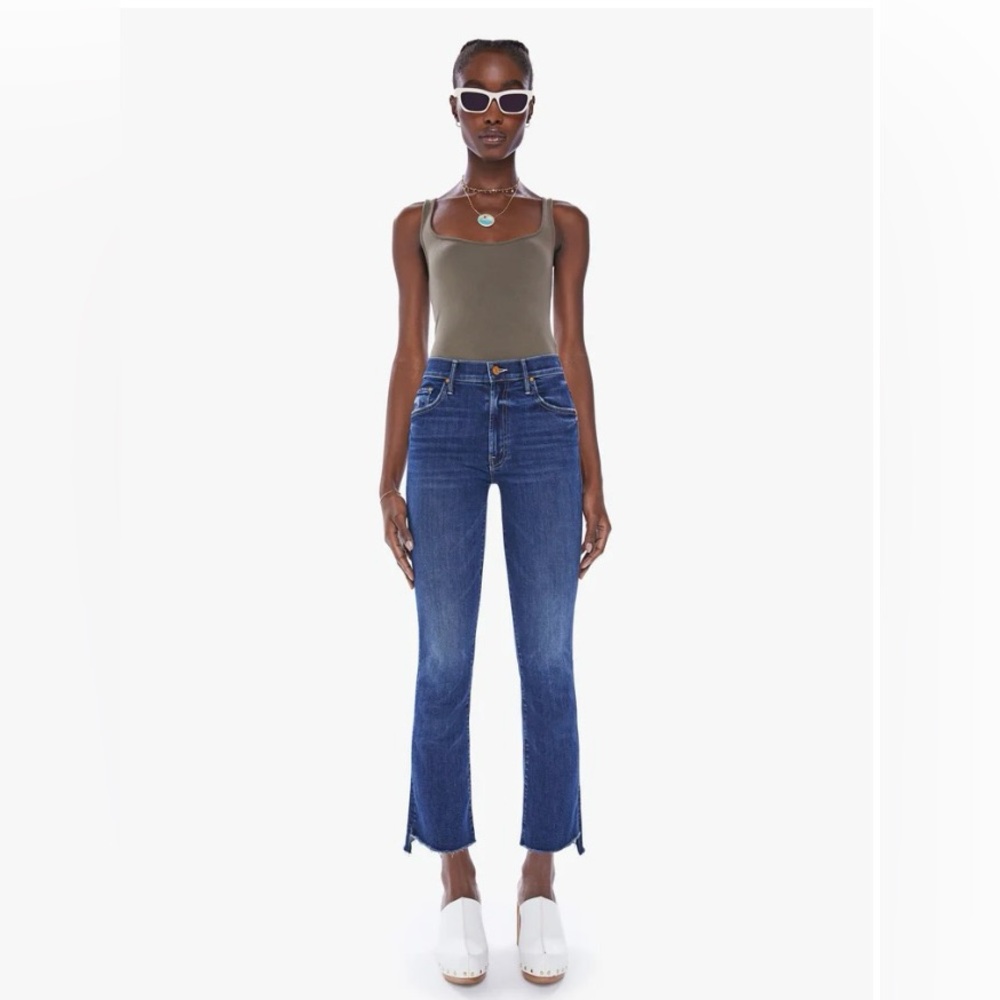 MOTHER Insider Crop Step Fray in Teaming Up